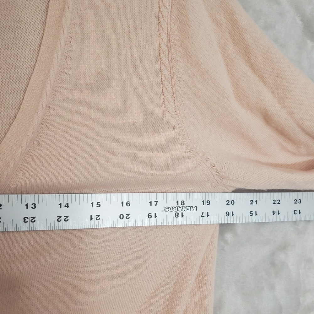 Banana Republic Filpucci Button Down Cardigan Women's L Wool & Cashmere Pink - Picture 6 of 7